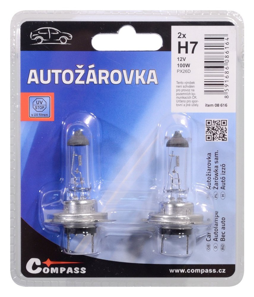 Žárovka 12V H7 100W PX26d blister 2ks Bonatrade