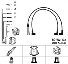 Sada kabelů pro zapalování NGK RC-VW1102