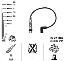 Sada kabelů pro zapalování NGK RC-VW1105