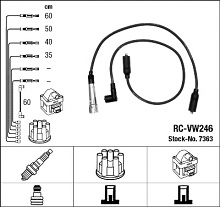 Sada kabelů pro zapalování NGK RC-VW246