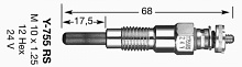 Žhavící svíčka NGK Y-755RS