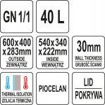 Termoizolační kontejner 40l GN 1/1