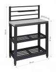 Modul stůl TORINO 4 pro venkovní kuchyň 80x47x123cm