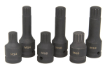 Hlavice rázové zástrčné 1/2" XZN(spline) M14, M16, M18, sada 6ks MAR-POL