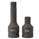 Hlavice rázové zástrčné 1/2" XZN(spline) M14, M16, M18, sada 6ks MAR-POL