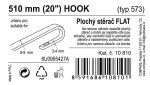 Stěrač FLAT BULK (HOOK) 20"/510mm