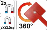 Držák magnetický ke svařování polohovací 2 x 22,5 kg