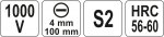 Šroubovák plochý 4 x 100 mm izolovaný 1kV