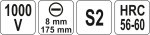 Šroubovák plochý 8 x 175 mm izolovaný 1kV