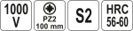 Šroubovák křížový PZ2 x 100 mm izolovaný 1kV