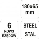 Kartáč drátěný 180 x 65 mm