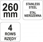 Kartáč drátěný ruční 260 mm