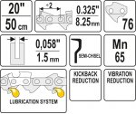 Řetěz pro motorovou pilu 20" 0,325