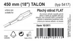 Stěrač FLAT BULK (TALON) 18"/450mm