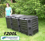 Plastový kompostér 1200l, černý MODULE COMPOGREEN